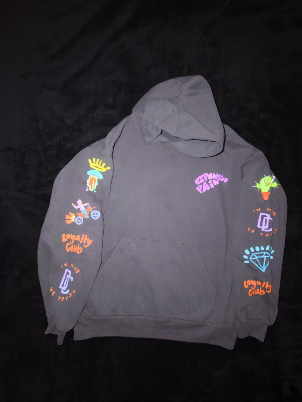 Meek Mill Multi-Print Loyalty Hoodie size L